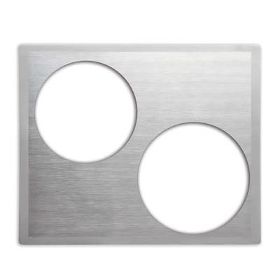 Vollrath 8250716 Miramar Double-Well Template - 1 Brazier and 112" Stir-Fry Pan, Satin-Edge, Stainless Steel