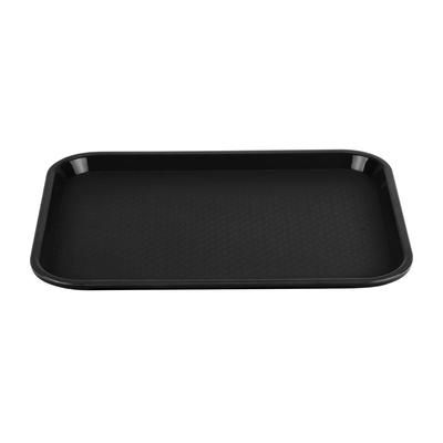 Vollrath 86108 Plastic Fast Food Tray - 14"L x 10"W, Black