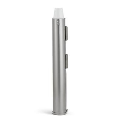 Vollrath SLC-3 Cup Dispenser, Surface Mount, All Cup Types, Silver