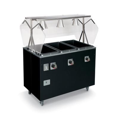Vollrath T3873260 60" Hot Food Table w/ 4 Wells & Enclosed Base, 120v, Gray