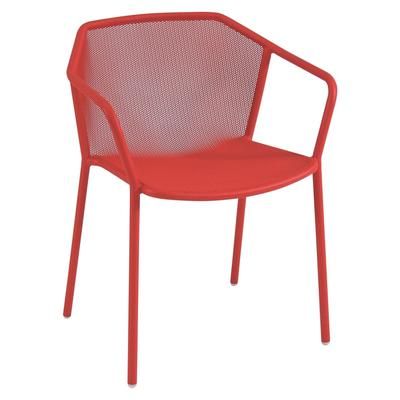 emu E522 (50) Darwin Indoor/Outdoor Stackable Armchair - Steel, Red