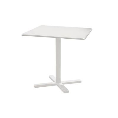 emu E525 (23) 28" Square Darwin Indoor/Outdoor Table - Steel, Antique White