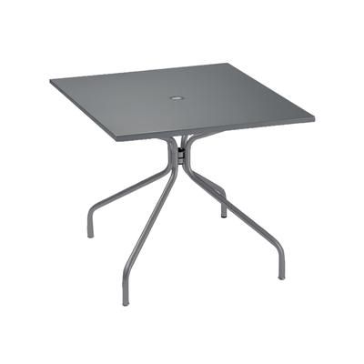 emu E829 (22) 32" Square Indoor/Outdoor Table w/ Umbrella Hole - Steel, Antique Iron