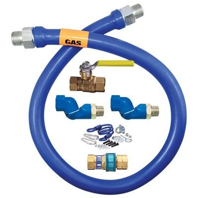 Dormont 1675KIT2S48 48" Gas Connector Kit w/ 3/4" Male/Male Couplings, Stainless Steel