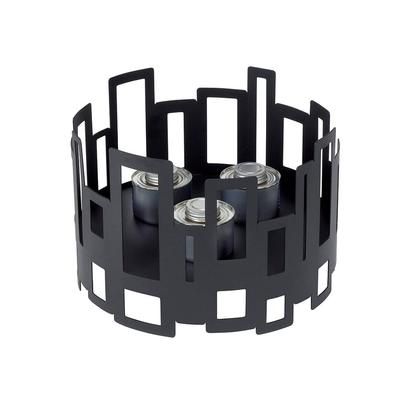 Rosseto SM111 14" Round Warmer/Chafer - 10" High, Black, Black Matte, Stainless Steel