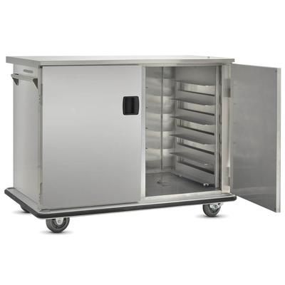 FWE ETC-1520-24 24 Tray Ambient Meal Delivery Cart, All Welded Construction, Stainless, Silver