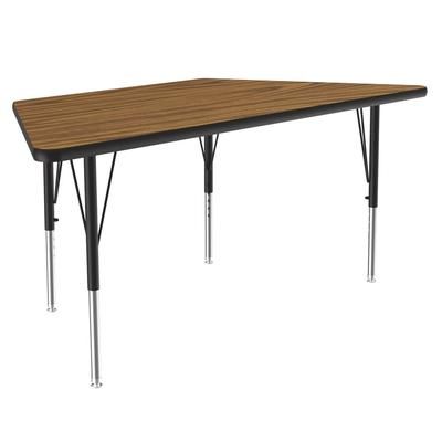 Correll A3060-TRP-06-09-09 Activity Table w/ 1 1/4" High Pressure Top, 60"W x 30"D, Oak, Brown