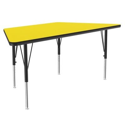 Correll A3060-TRP-38-09-09 Activity Table w/ 1 1/4" High Pressure Top, 60"W x 30"D, Yellow