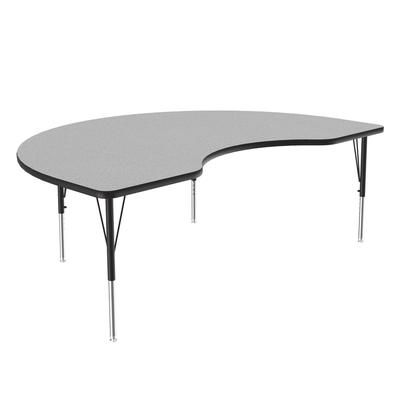 Correll A4872-KID-15-09-09 Activity Table w/ 1 1/4" High Pressure Top, 72"W x 48"D, Gray Granite