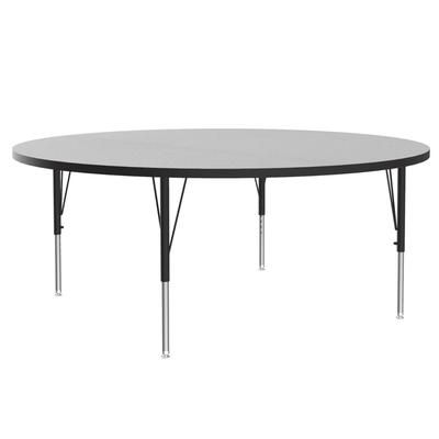 Correll AM60-RND-15-09-09 60" EconoLine Round Activity Table w/ Gray Granite Top, 29"H