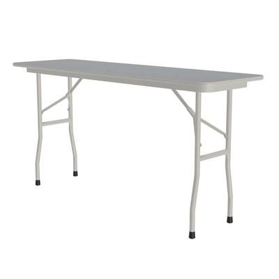 Correll CF1860PX-15 60" Rectangular Folding Table w/ Gray Granite Top, 29"H