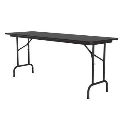Correll CF2472PX-07 72" Rectangular Folding Table w/ Black Granite Top, 29"H