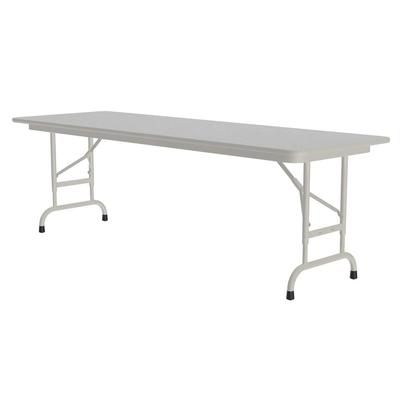 Correll CFA2460M-15 60" Rectangular Folding Table w/ Gray Granite Melamine Top, 32"H