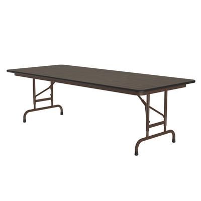 Correll CFA3060PX-01 60" Rectangular Folding Table w/ Walnut Top, 32"H