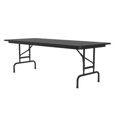 Correll CFA3072PX-07 72" Rectangular Folding Table w/ Black Granite Top, 32"H