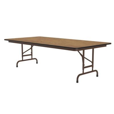 Correll CFA3672PX-06 72" Rectangular Folding Table w/ Medium Oak Top, 32"H, Brown