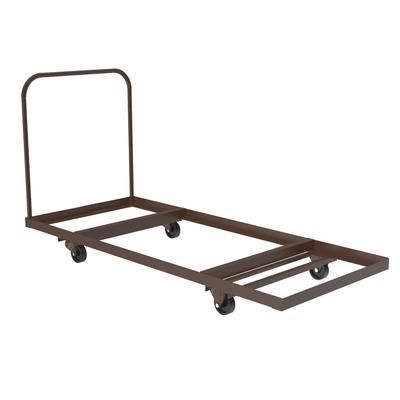 Correll T3096 Table Truck w/ 16 Folding Table Capacity, Steel, Brown