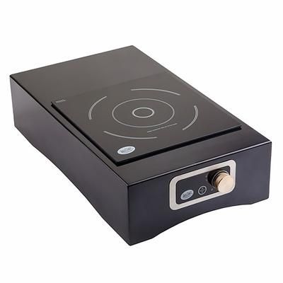 Tablecraft CWACTION7BRATBK Countertop Induction Range w/ (1) Burner, 25 1/4" x 14 1/4" x 5 3/4", Brushed Finish, Black