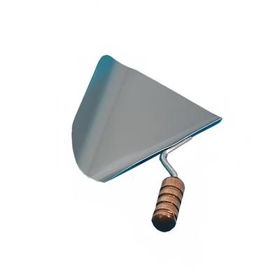 Gold Medal 2073 Right Hand Jet Scoop, Aluminum, Silver