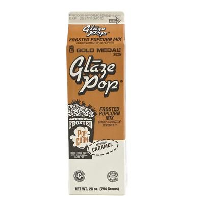 Gold Medal 2525 Caramel Glaze Pop w/ (12) 28 oz Cartons