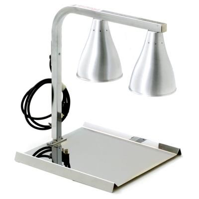 Eagle Group BW-2-120 2 Bulb Portable Heat Lamp w/ Adjustable Arm, Steel, 120v, Silver