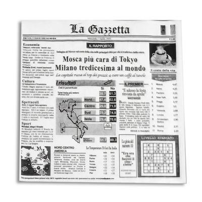 GET 4-TI1808 12" Square Basket Liner Paper - Italian Newsprint, White, 12" x 12", Case of 1000