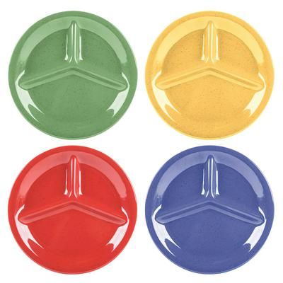 GET CP-10-MIX 10 1/4" Round Melamine Dinner Plate, Assorted Colors