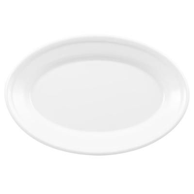 GET OP-911-W 9 1/4" x 6 1/4" Oval Supermel Platter - Melamine, White, 24 / CS