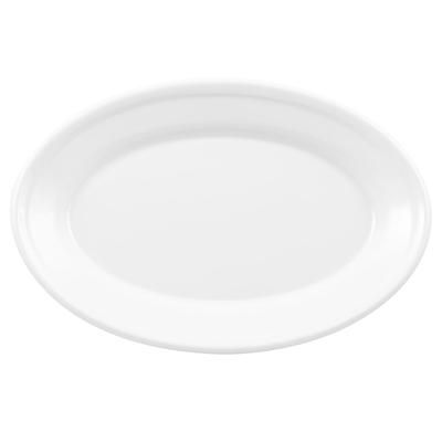 GET OP-911-W 9 1/4" x 6 1/4" Oval Supermel Platter - Melamine, White, 24 / CS