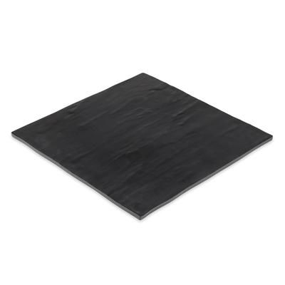 GET SB-1111-BK 11" Square Display Shelf, Melamine, Faux Slate, Black