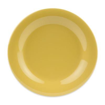 GET WP-6-TY 6 1/2" Round Melamine Dessert Plate, Tropical Yellow, Wide Rim