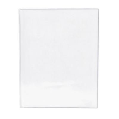 Risch 61 8.5X11 Triple Pocket Vinyl Menu Cover, 8 1/2"W x 11"H, Clear