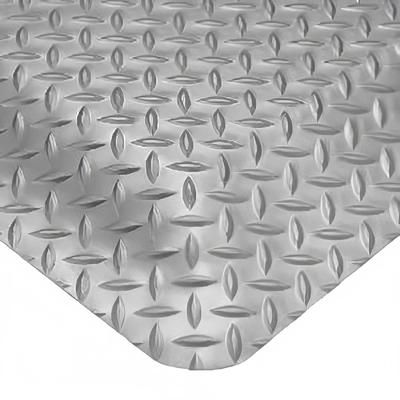 Cactus Mat 1054M-23 BLK Cushion Diamond-Dekplate - 2' x 3', Vinyl, Black, Black Vinyl