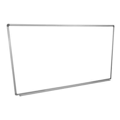 Luxor WB7240W 72" x 40" Painted Steel Magnetic White Board w/ Aluminum Frame & Tray