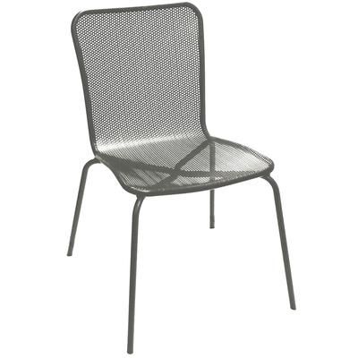 American Tables & Seating 92G Indoor/Outdoor Side Chair - Metal, Gray