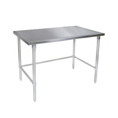 John Boos ST4-3672GSK 72" 14 ga Work Table w/ Undershelf & 300 Series Stainless Steel Flat Top