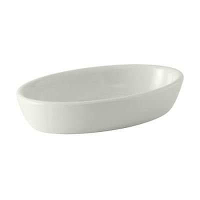 Tuxton BPK-240 24 oz Oval DuraTuxÂ© Casserole Dish - China, Porcelain White