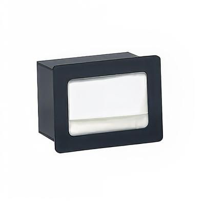 Dispense-Rite FMN-1 Napkin Dispenser, Built-In, Holds 4 1/2 to 5" X 6 1/2" Napkins, Acrylic, Black
