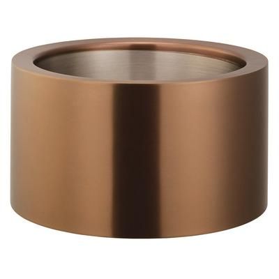 Service Ideas PT2BSRG 1 1/2 gal Double Wall Cooling Tub - 11"D x 6"H, Rose Gold, Bronze