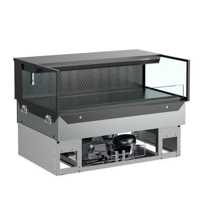 Structural Concepts NE3613RSSV 35 3/4" Reveal Drop-In Horizontal Open Air Cooler w/ 1 Level, 110-120v, 110/120 V, Black