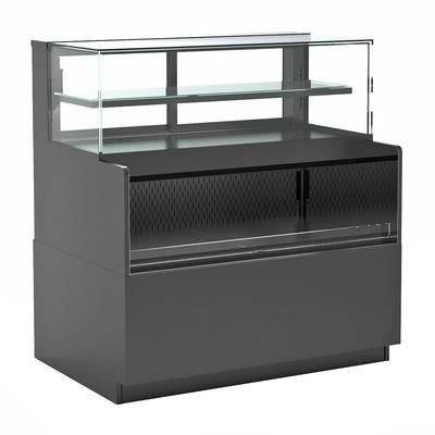 Structural Concepts NR4851RRSSV 47 3/4" Reveal Horizontal Open Air Cooler w/ 3 Levels, 208-240v, Black