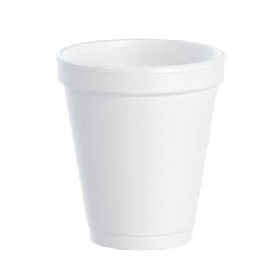 Dart 6J6 J Cup 6 oz Insulated Foam Cup - Polystyrene, White, 6 Ounce