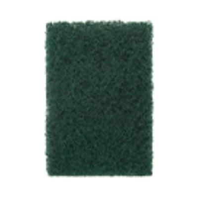 ACS S096 General Purpose Scour Pad - 6" x 9", Poly Blend, Green, Medium Abrasive