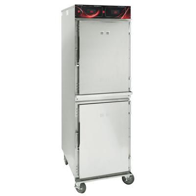 Cres Cor 1000-HH-SS-2DX Full Height Insulated Mobile Heated Cabinet w/ 16 Pan Capacity, 120v, 2 Compartments, Deluxe Controls, Stainless Steel