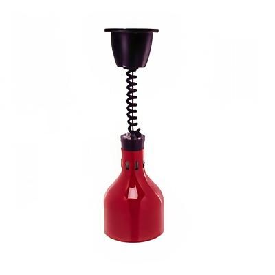 Cres Cor IFW63L10 R 120/1 68 1/2" Ceiling Mount Heat Lamp w/ Retractable Cord - Lower Switch, Red, 120v
