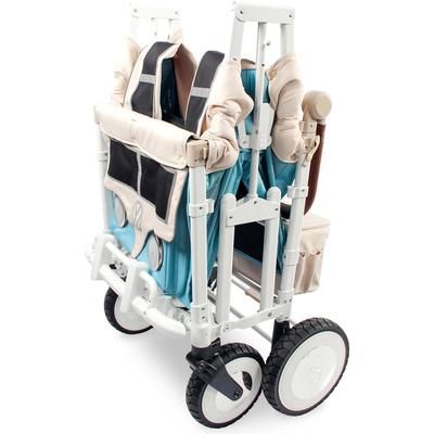 WonderFold Volkswagon Special Edition Quad (4 seater) Stroller Wagon - Bondi Blue