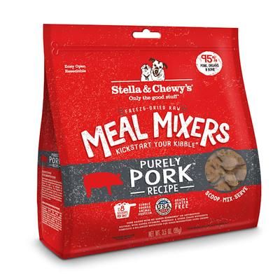 Freeze Dried Raw Purely Pork Meal Mixer High Protein Dry Dog Food Topper 3.5 oz.