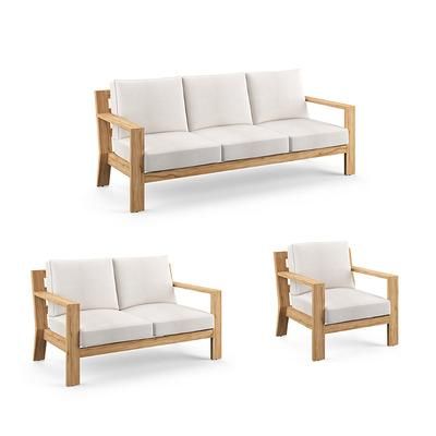 Calhoun Modular Left-Facing & Right-Facing Loveseat Replacement Cushion - Standard, Resort Stripe Black - Frontgate