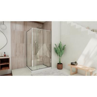 Dreamline DreamLine Flex 34 1/2 inch D x 38 - 42 inch W x 72 inch H Semi-Frameless Pivot Shower Kit in Chrome SHDR2234420RT01