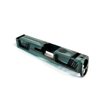 Gun Cuts Raider Slide for Glock 26 Optic Cut Battleworn Robbins Egg Blue GC-G26-RAI-REBBW-RMR